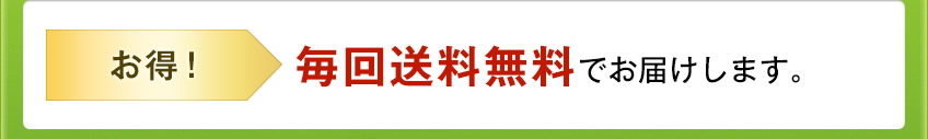 お得! 毎回送料無料でお届けします。