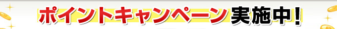 ポイントキャンペーン実施中!