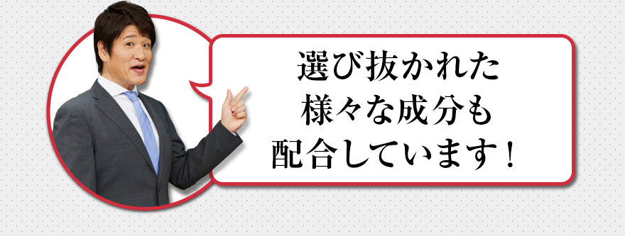 選び抜かれた様々な成分も配合しています！